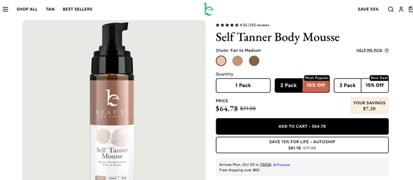 Curated multipack selection of natural self-tanning and skincare products for healthy, radiant skin.