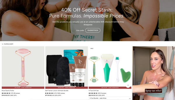 Overstock Collection - women with Beauty by Earth Products