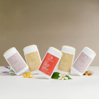 beaut by earth deodorant on a neutral background