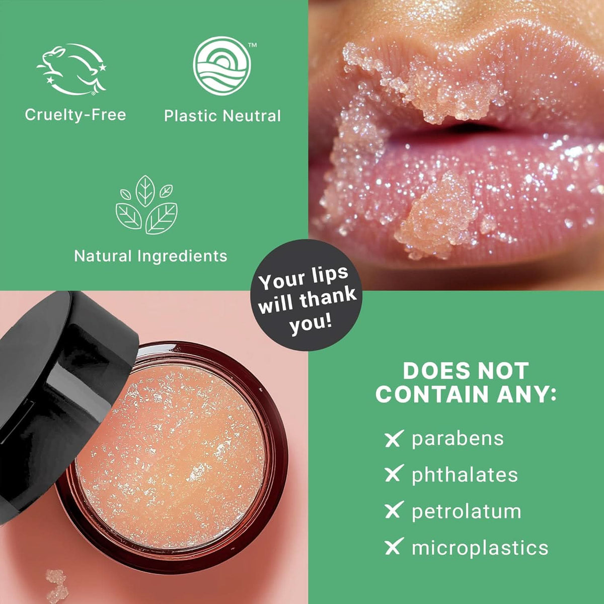 Organic Mint Lip Scrub