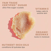 Exfoliante labial orgánico de vainilla