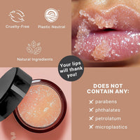 Exfoliante labial orgánico de vainilla