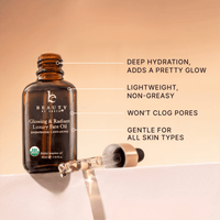 Organic Glow Facial Oil – Argan, Jojoba & Moringa Blend