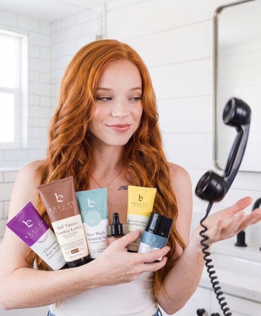 Essentials Club member with Beauty by Earth products